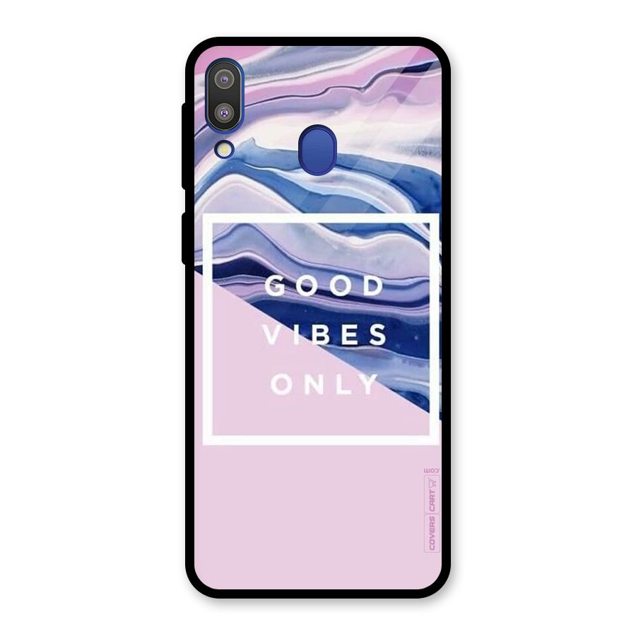 Pastel Color Vibes Glass Back Case for Galaxy M20