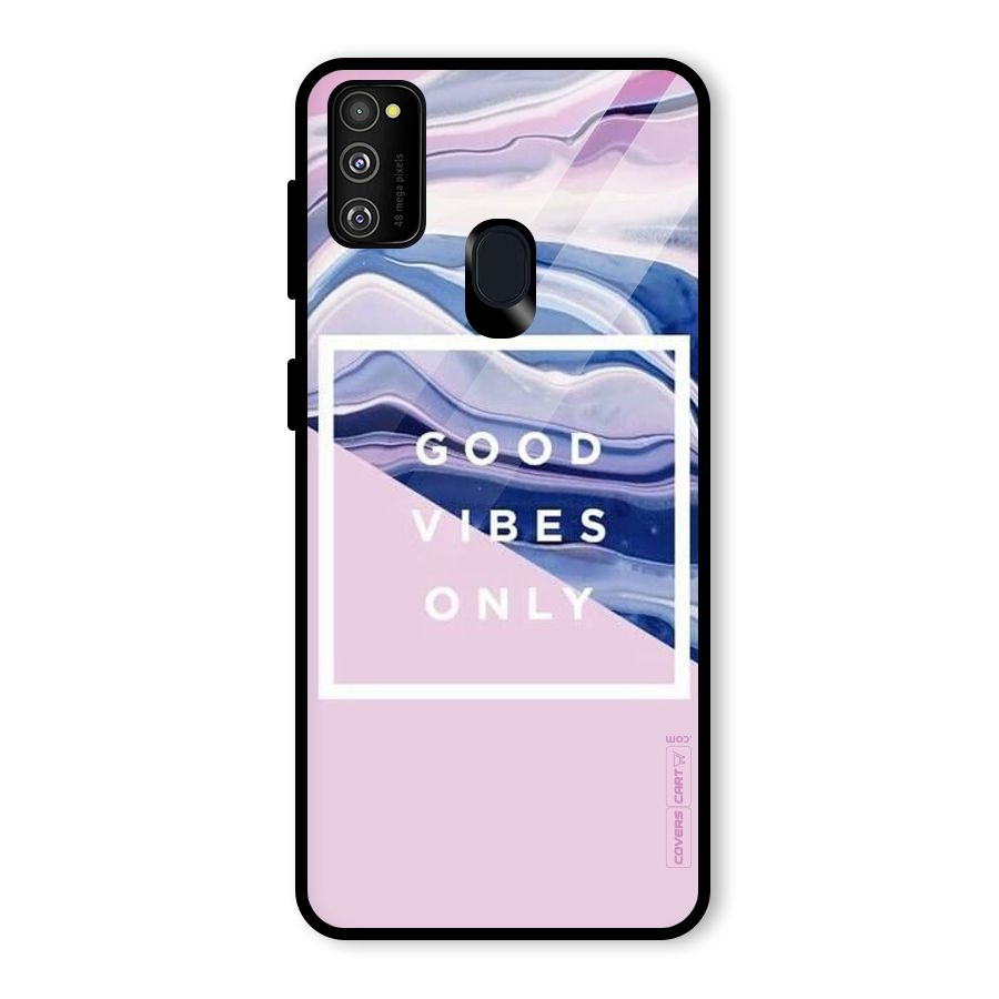 Pastel Color Vibes Glass Back Case for Galaxy M30s