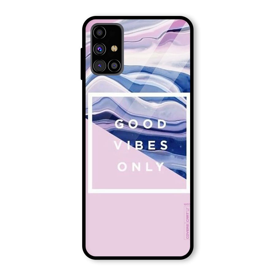 Pastel Color Vibes Glass Back Case for Galaxy M31s
