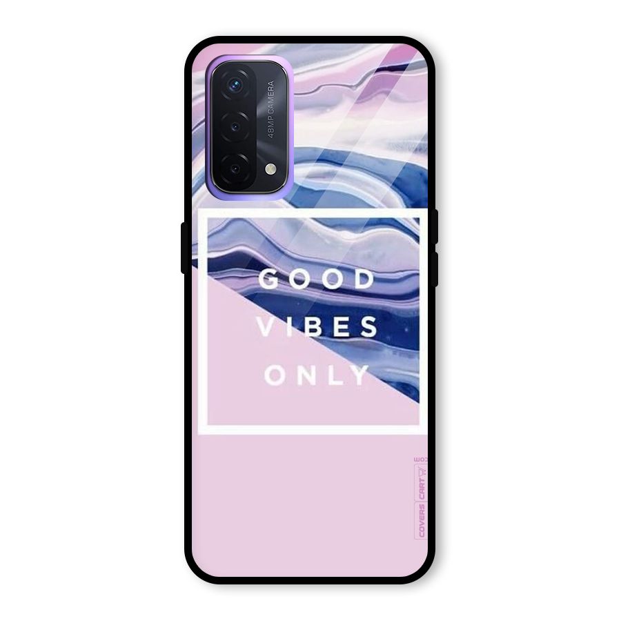 Pastel Color Vibes Glass Back Case for Oppo A74 5G