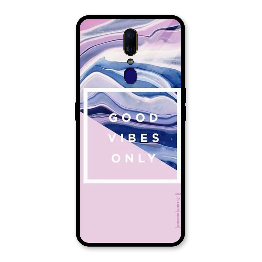 Pastel Color Vibes Glass Back Case for Oppo F11