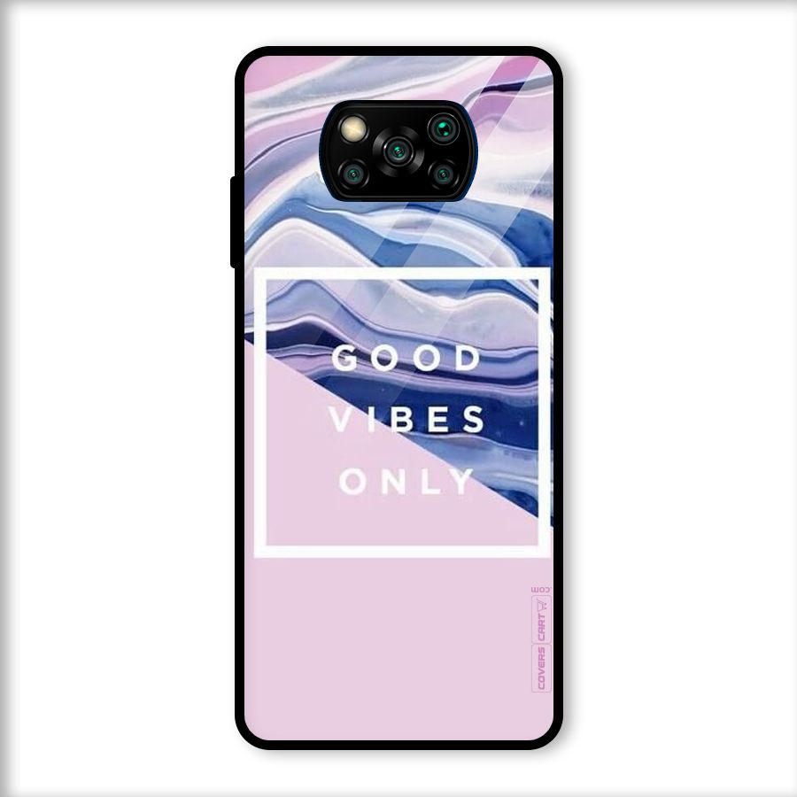 Pastel Color Vibes Glass Back Case for Poco X3