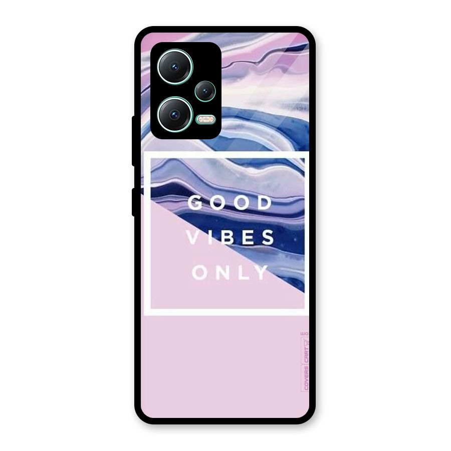 Pastel Color Vibes Glass Back Case for Redmi Note 12 5G