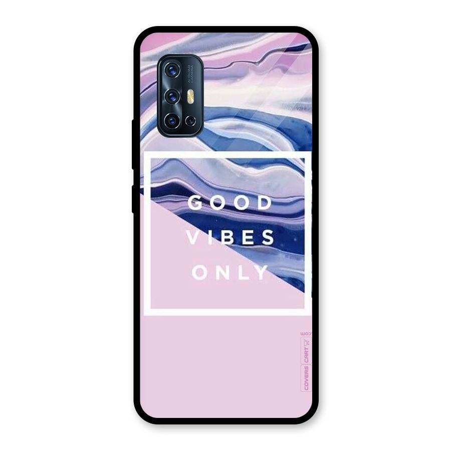 Pastel Color Vibes Glass Back Case for Vivo V17