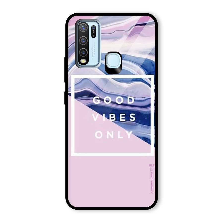Pastel Color Vibes Glass Back Case for Vivo Y30