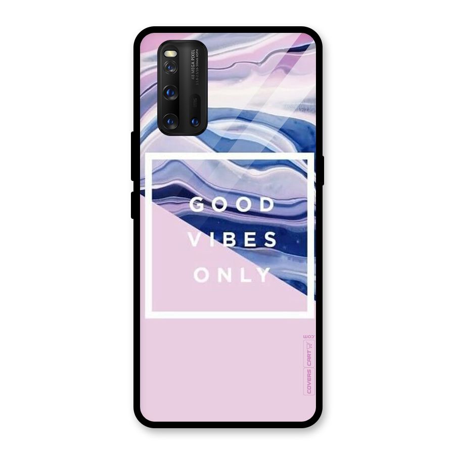Pastel Color Vibes Glass Back Case for Vivo iQOO 3