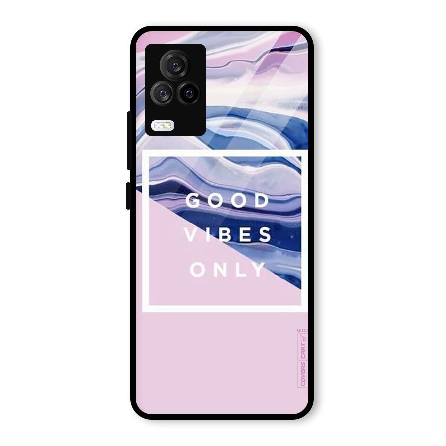 Pastel Color Vibes Glass Back Case for Vivo iQOO 7 Legend 5G