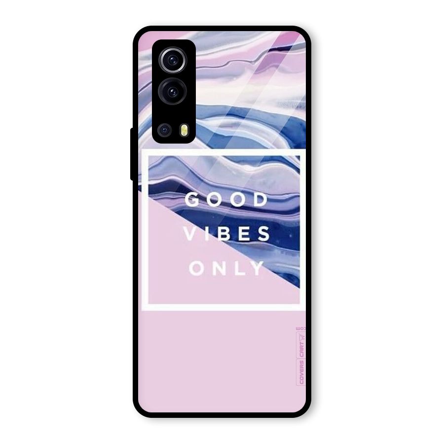 Pastel Color Vibes Glass Back Case for Vivo iQOO Z3