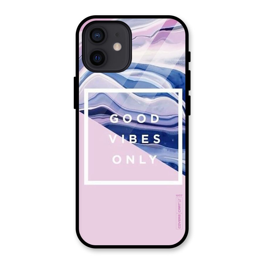 Pastel Color Vibes Glass Back Case for iPhone 12