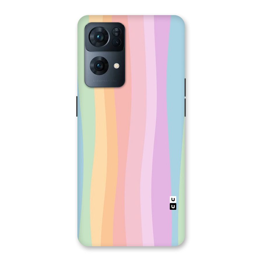 Pastel Curves Back Case for Oppo Reno7 Pro 5G
