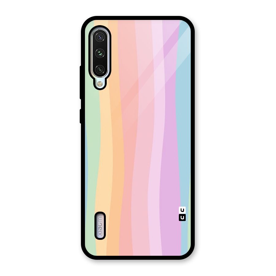 Pastel Curves Glass Back Case for Mi A3