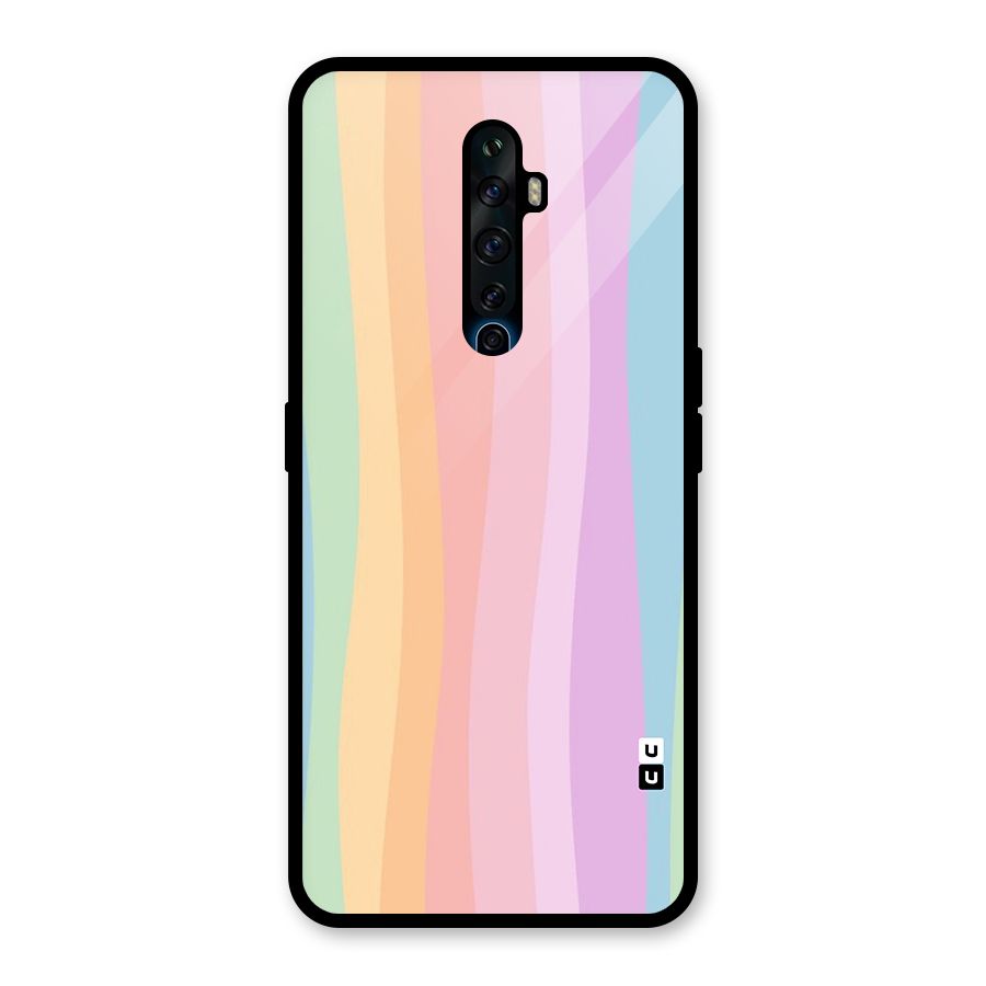Pastel Curves Glass Back Case for Oppo Reno2 F