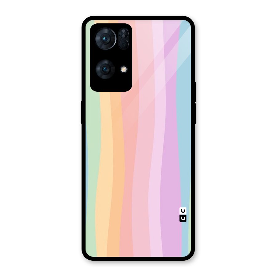 Pastel Curves Glass Back Case for Oppo Reno7 Pro 5G