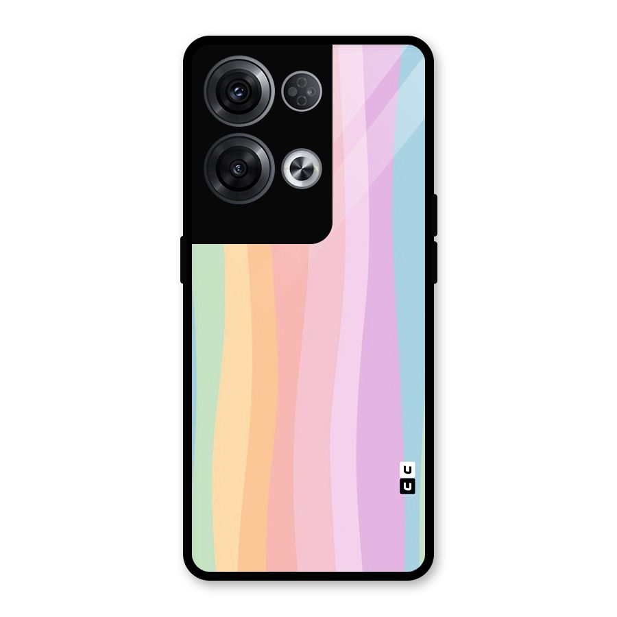Pastel Curves Glass Back Case for Oppo Reno8 Pro 5G