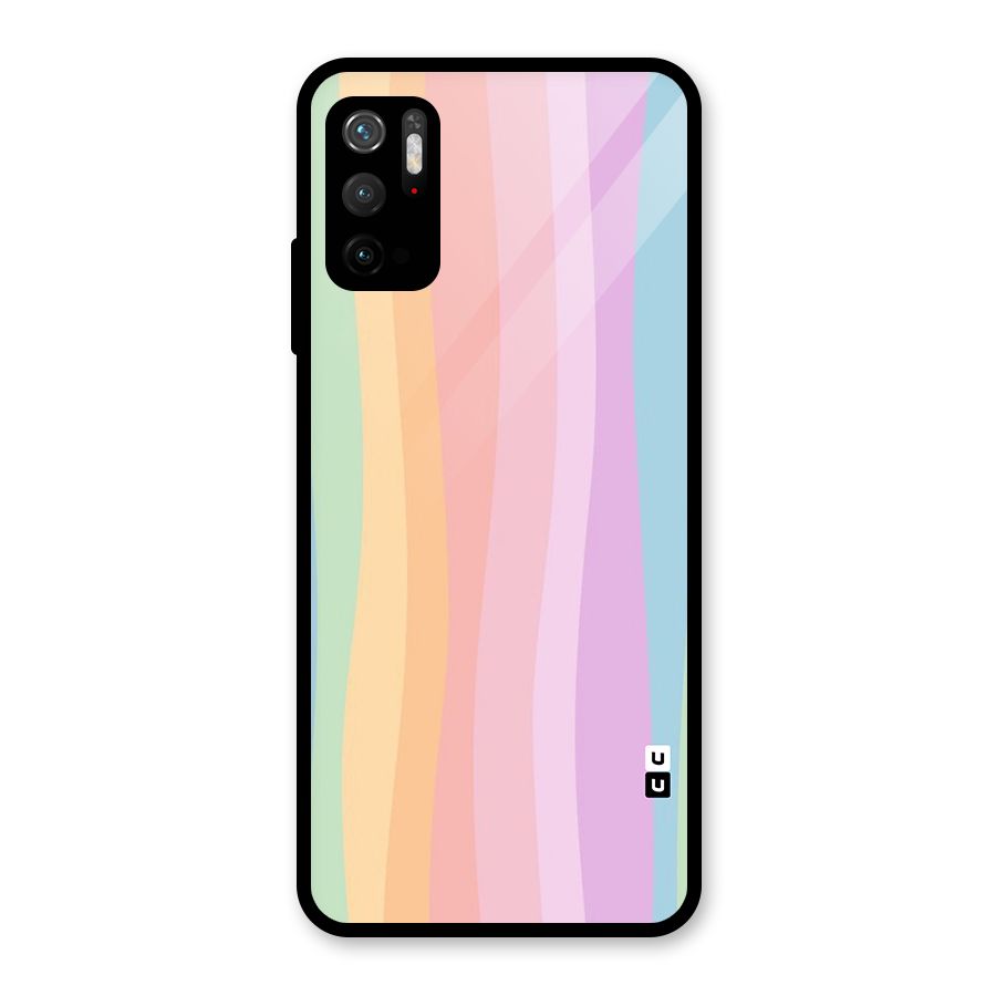 Pastel Curves Glass Back Case for Poco M3 Pro 5G