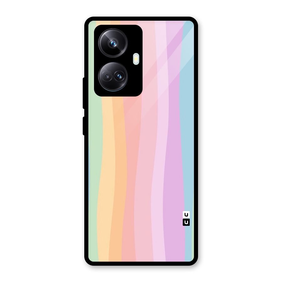Pastel Curves Glass Back Case for Realme 10 Pro Plus