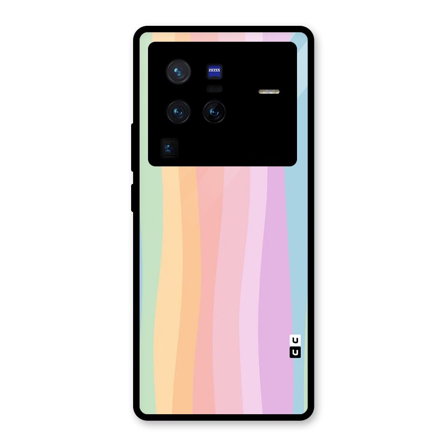 Pastel Curves Glass Back Case for Vivo X80 Pro