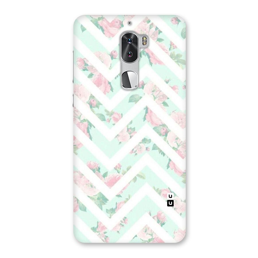 Pastel Floral Zig Zag Back Case for Coolpad Cool 1