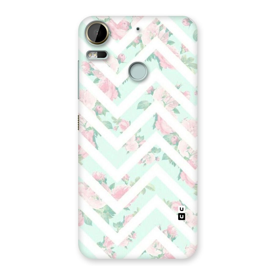 Pastel Floral Zig Zag Back Case for Desire 10 Pro