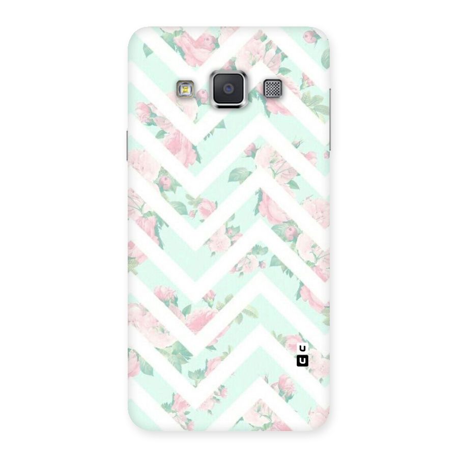 Pastel Floral Zig Zag Back Case for Galaxy A3