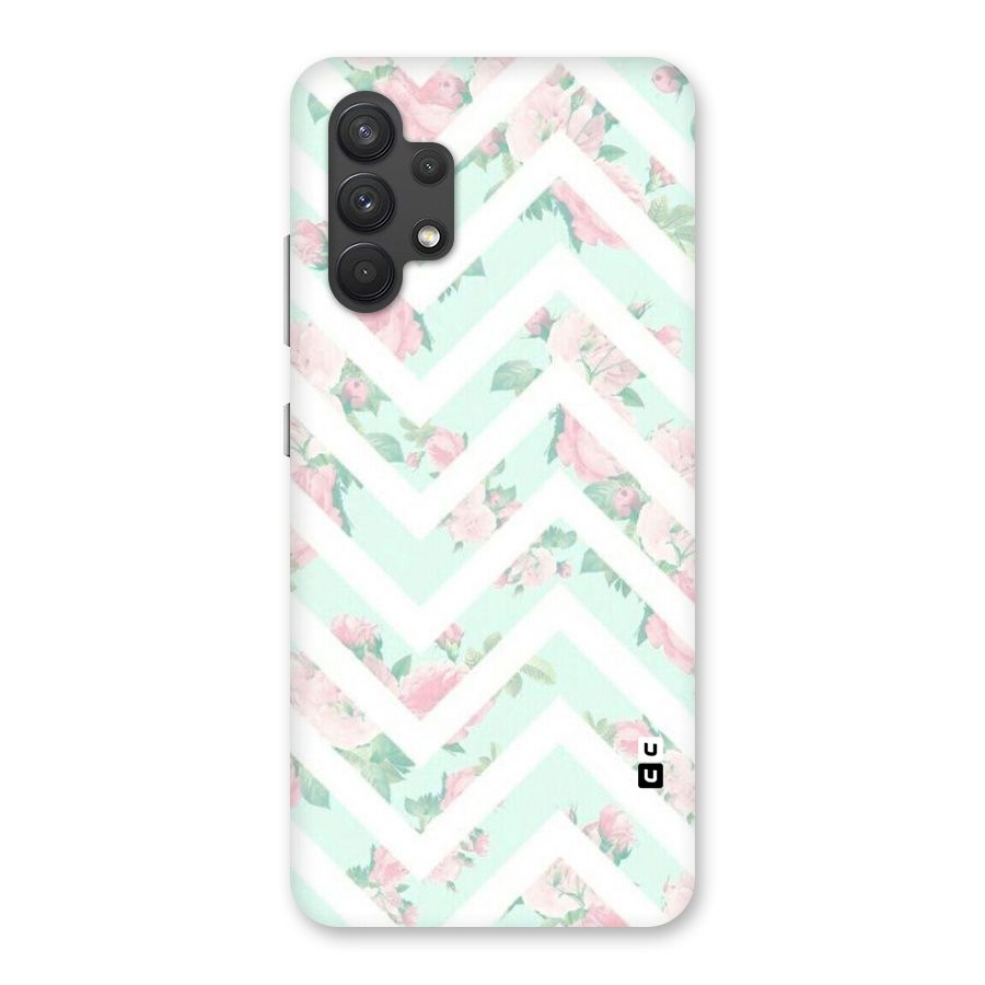 Pastel Floral Zig Zag Back Case for Galaxy A32