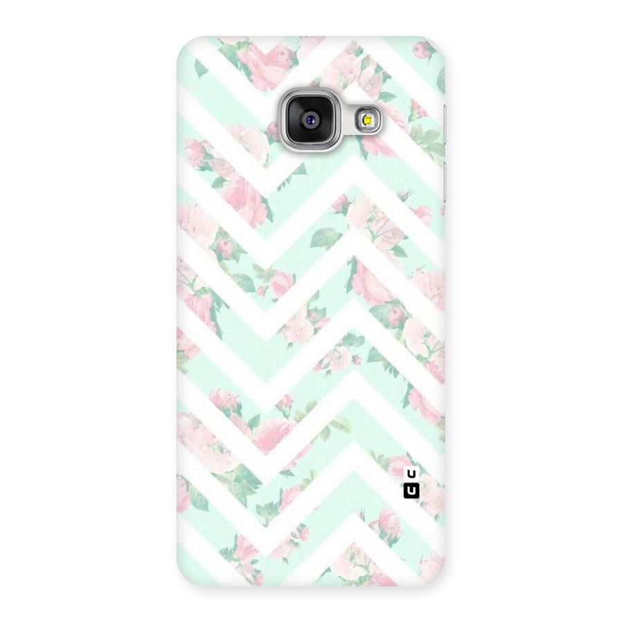 Pastel Floral Zig Zag Back Case for Galaxy A3 2016