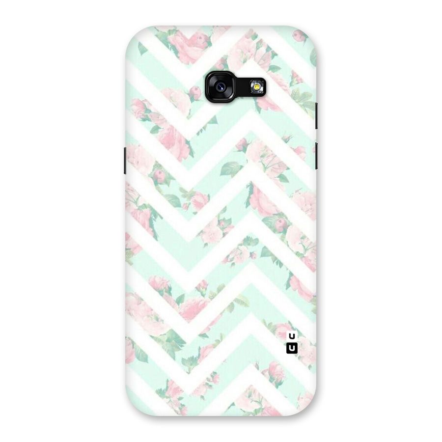 Pastel Floral Zig Zag Back Case for Galaxy A5 2017