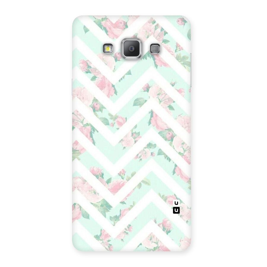 Pastel Floral Zig Zag Back Case for Galaxy A7