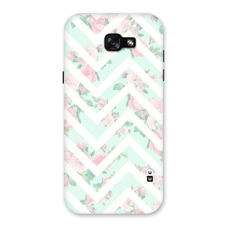Pastel Floral Zig Zag Back Case for Galaxy A7 (2017)
