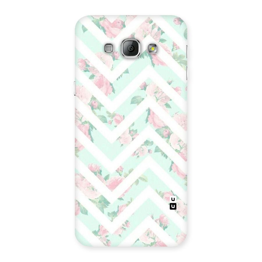 Pastel Floral Zig Zag Back Case for Galaxy A8