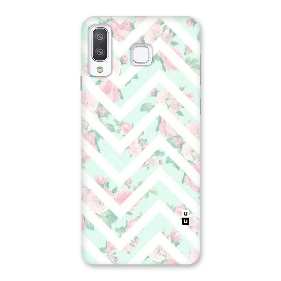 Pastel Floral Zig Zag Back Case for Galaxy A8 Star