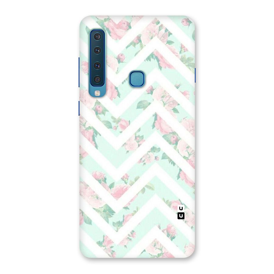 Pastel Floral Zig Zag Back Case for Galaxy A9 (2018)