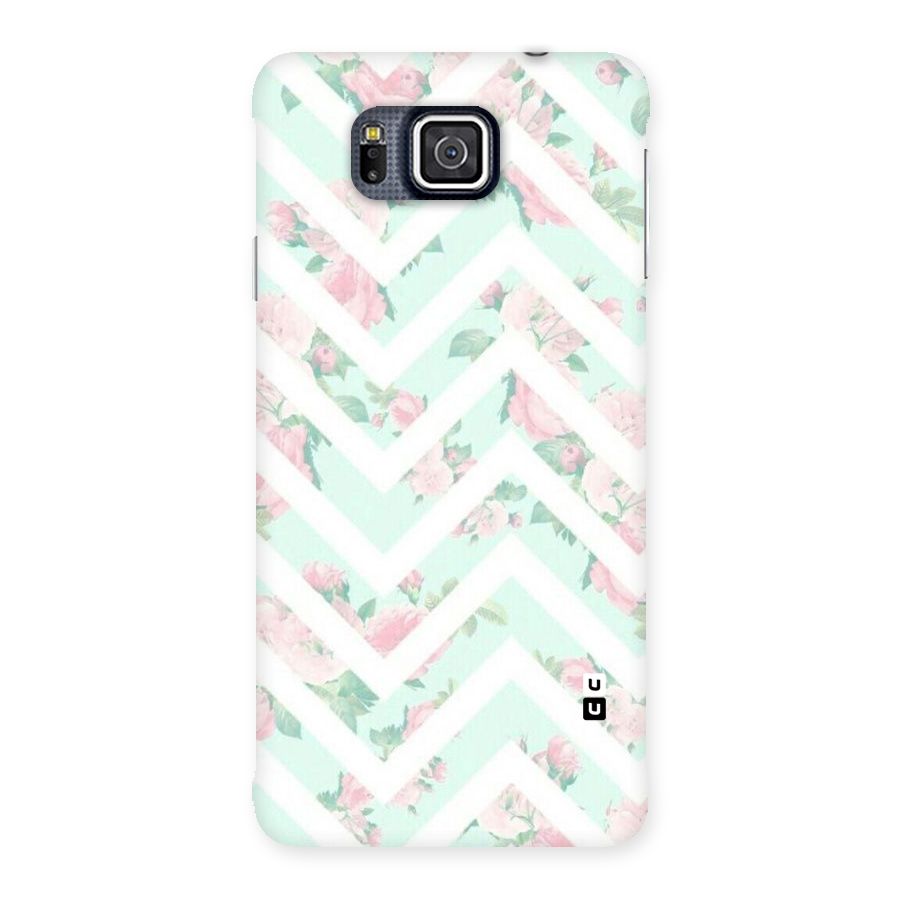 Pastel Floral Zig Zag Back Case for Galaxy Alpha
