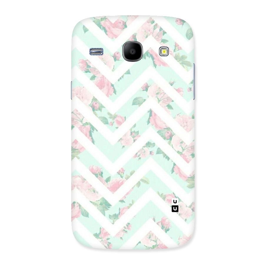 Pastel Floral Zig Zag Back Case for Galaxy Core