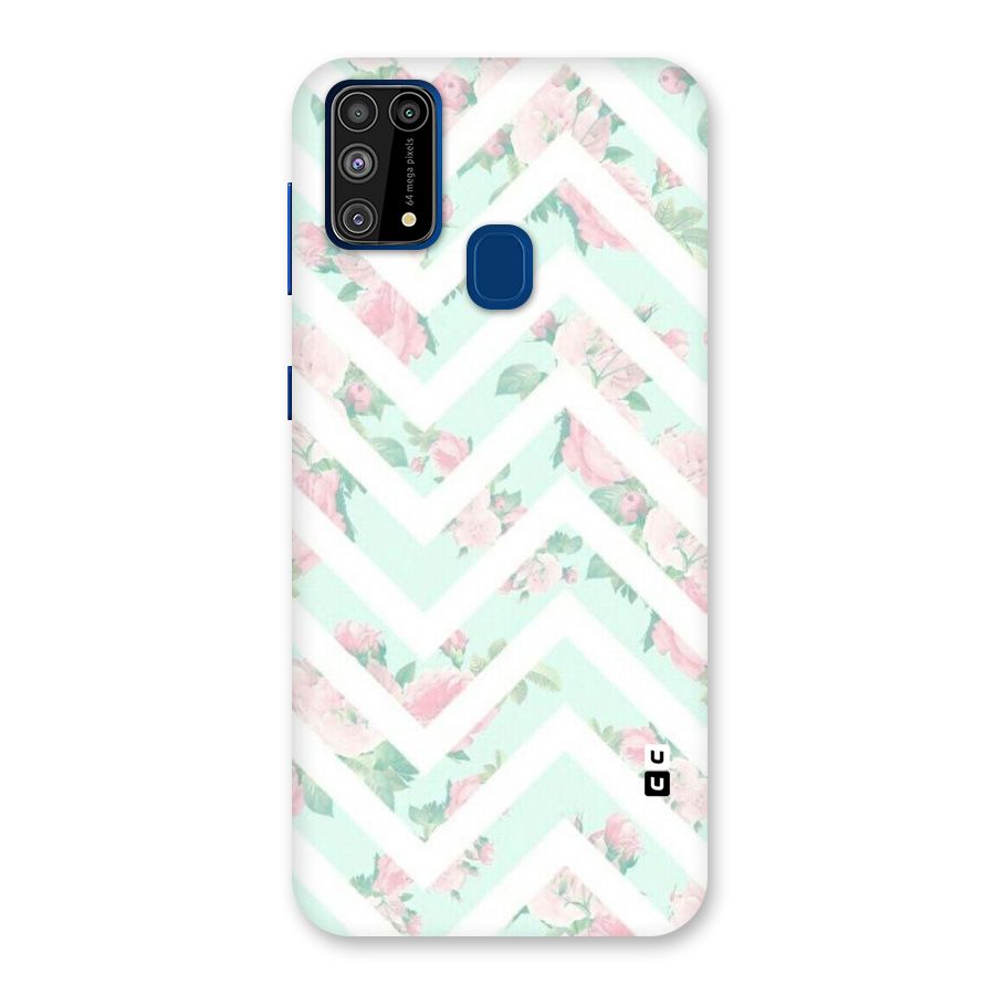 Pastel Floral Zig Zag Back Case for Galaxy F41