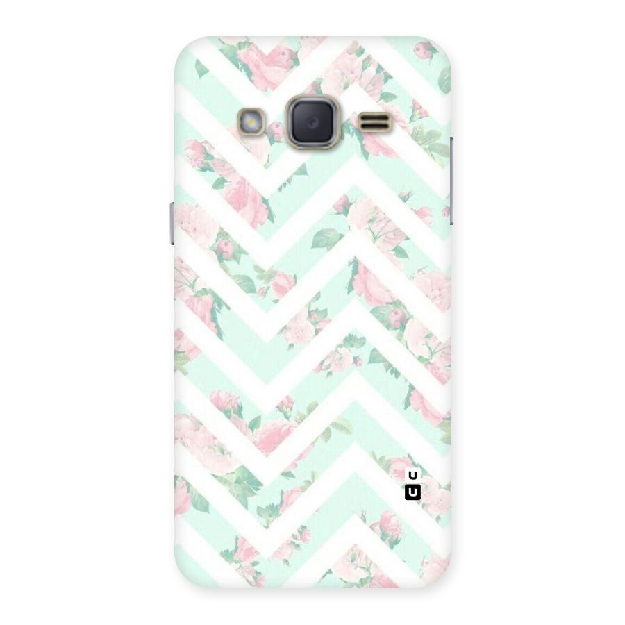 Pastel Floral Zig Zag Back Case for Galaxy J2