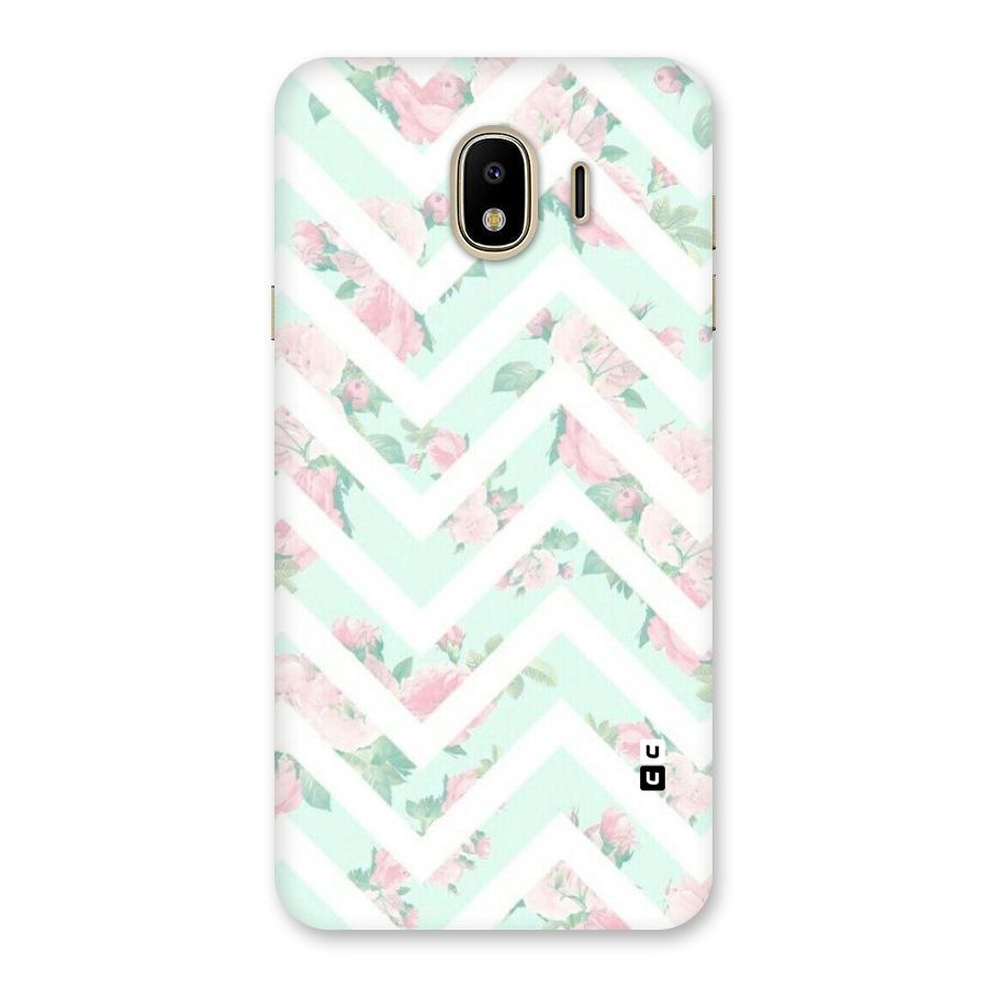 Pastel Floral Zig Zag Back Case for Galaxy J4