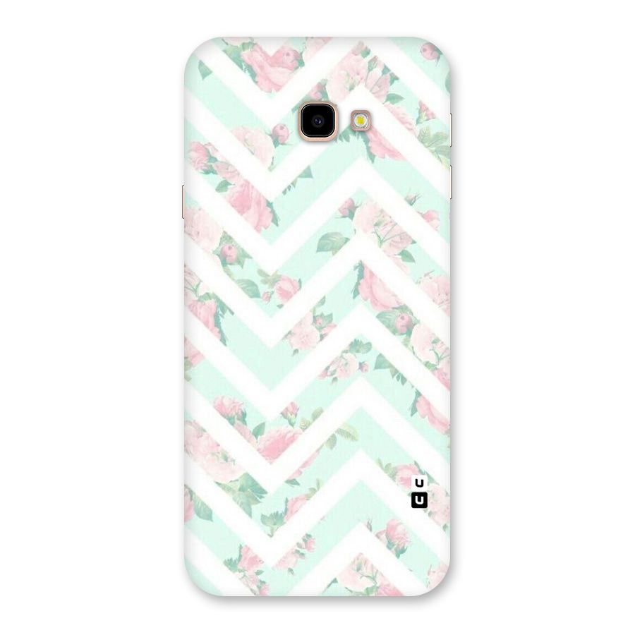 Pastel Floral Zig Zag Back Case for Galaxy J4 Plus