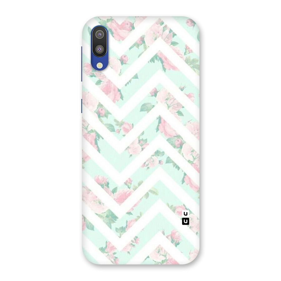 Pastel Floral Zig Zag Back Case for Galaxy M10