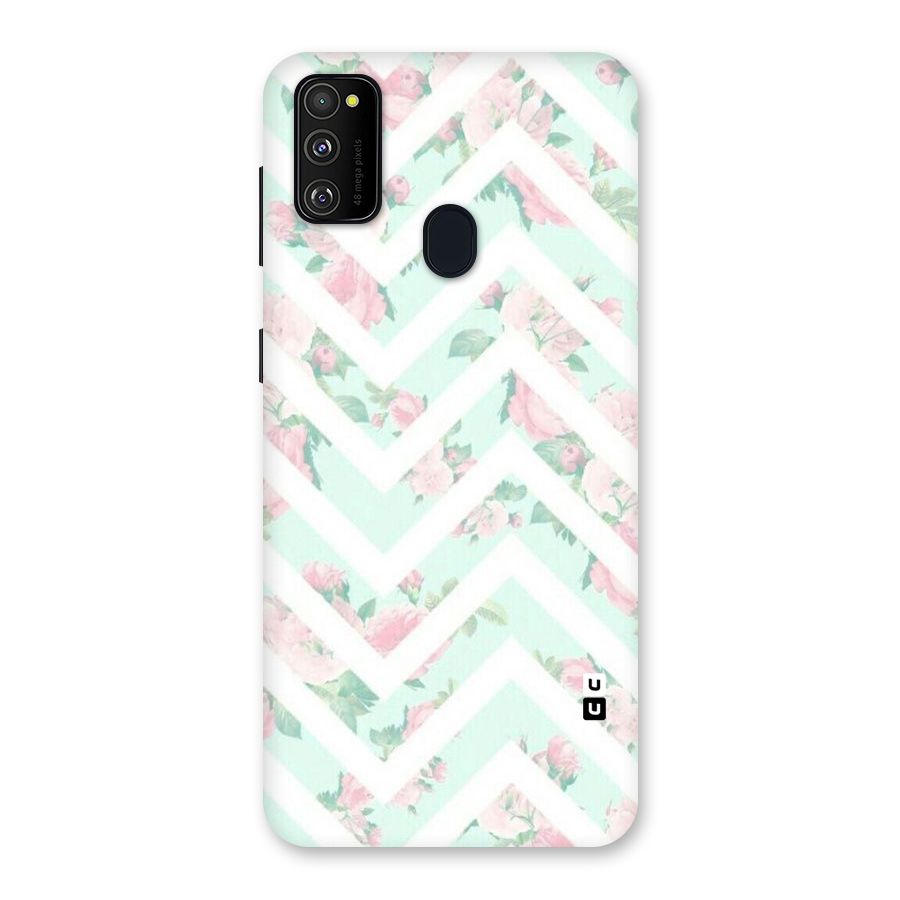 Pastel Floral Zig Zag Back Case for Galaxy M30s