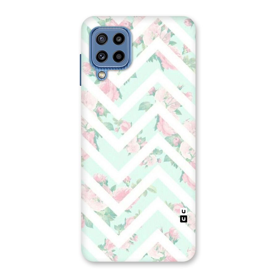Pastel Floral Zig Zag Back Case for Galaxy M32
