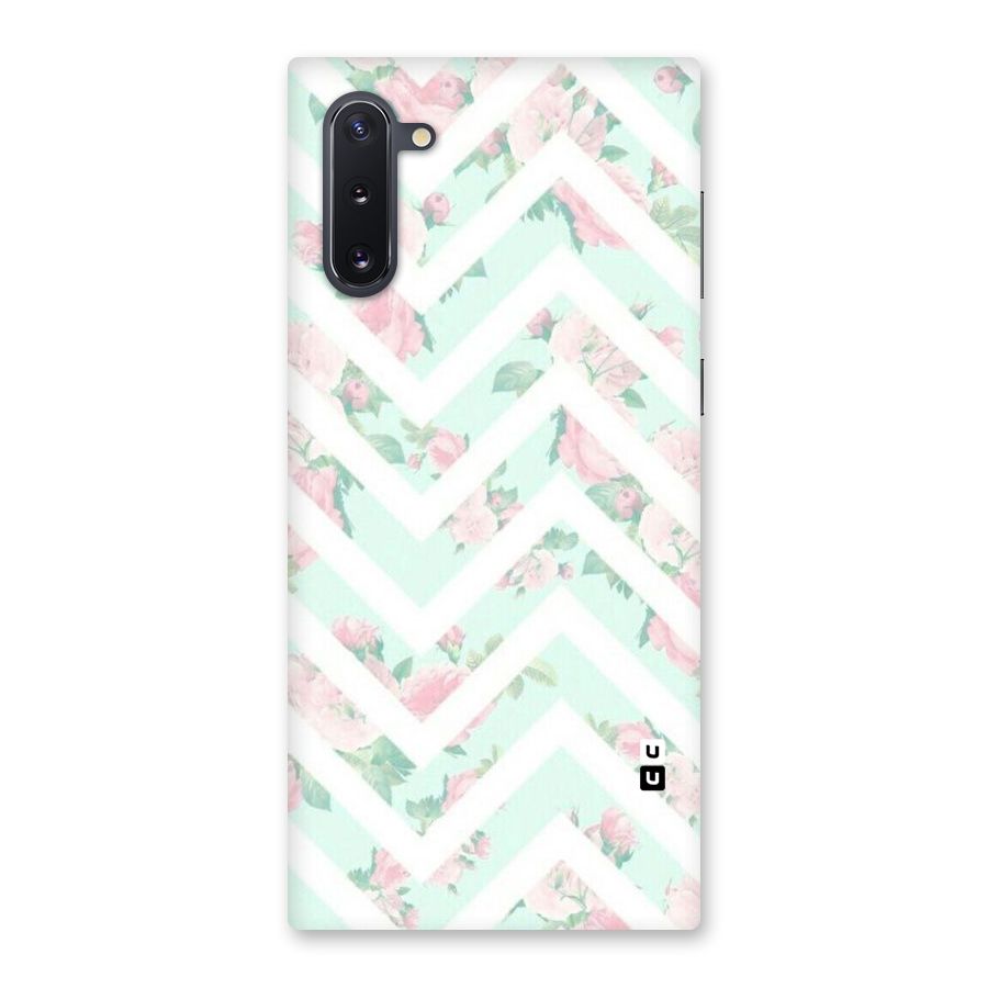 Pastel Floral Zig Zag Back Case for Galaxy Note 10