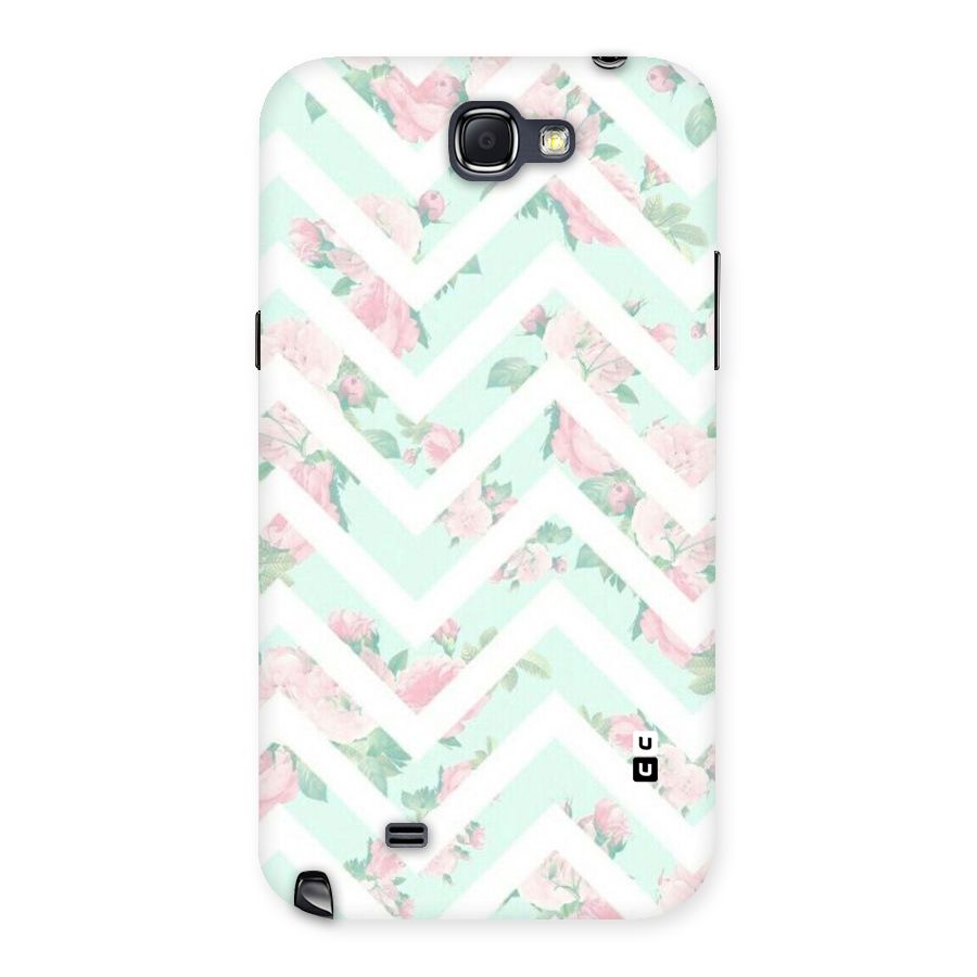 Pastel Floral Zig Zag Back Case for Galaxy Note 2