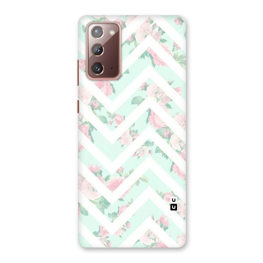 Pastel Floral Zig Zag Back Case for Galaxy Note 20