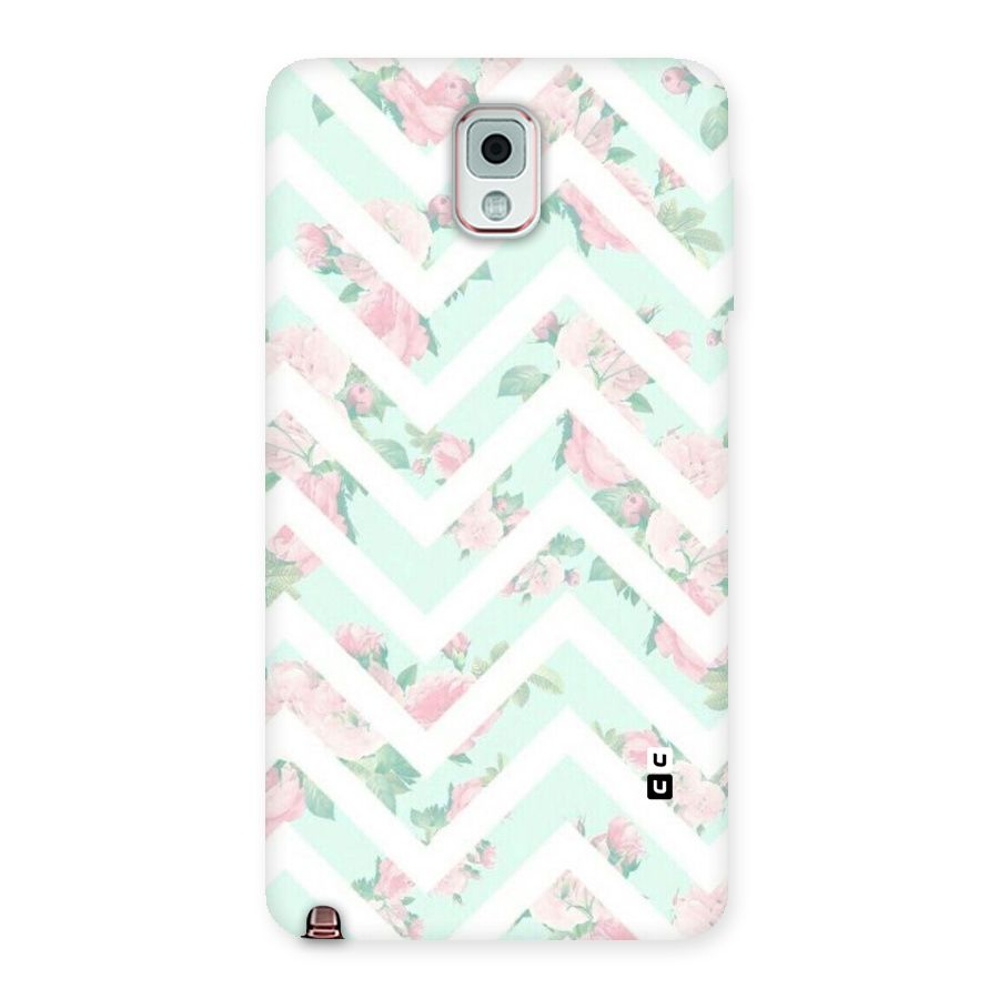 Pastel Floral Zig Zag Back Case for Galaxy Note 3