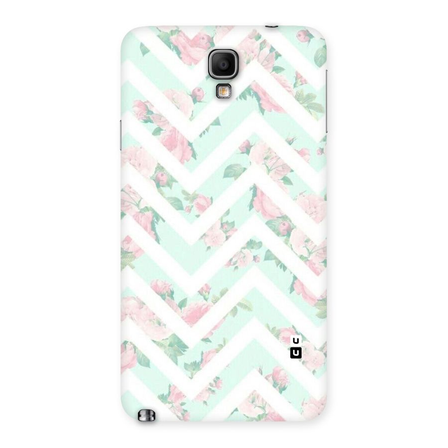 Pastel Floral Zig Zag Back Case for Galaxy Note 3 Neo