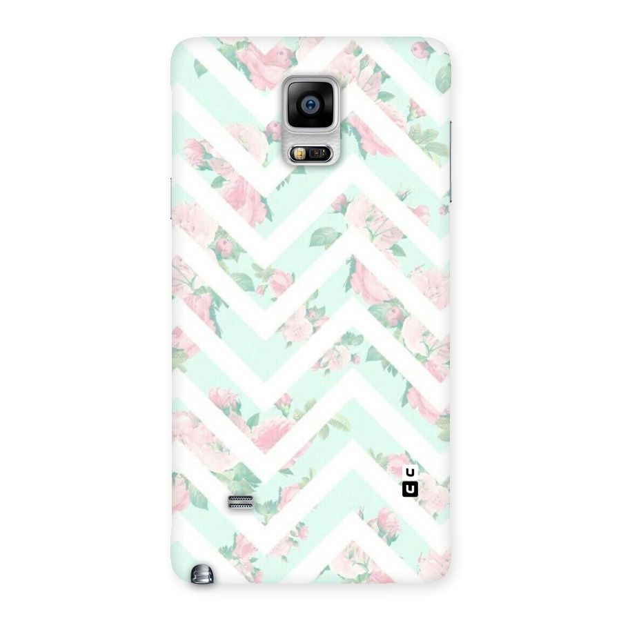 Pastel Floral Zig Zag Back Case for Galaxy Note 4