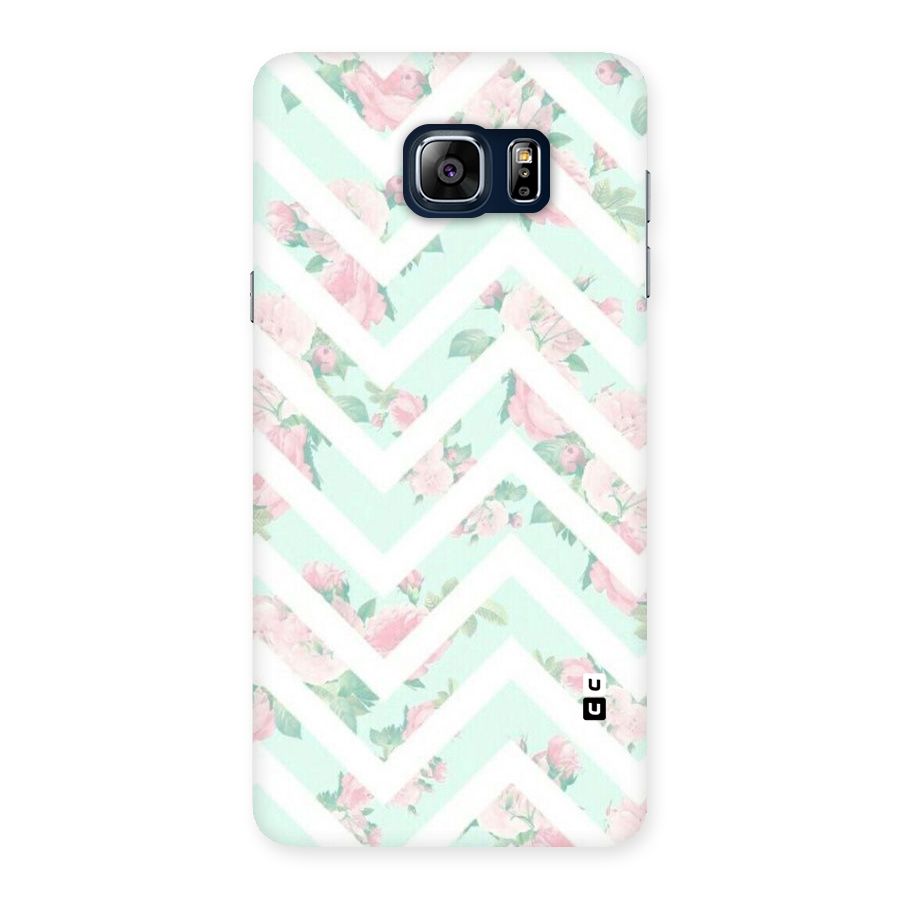 Pastel Floral Zig Zag Back Case for Galaxy Note 5