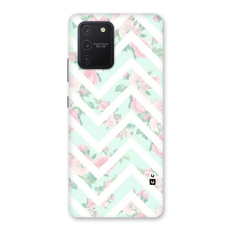 Pastel Floral Zig Zag Back Case for Galaxy S10 Lite