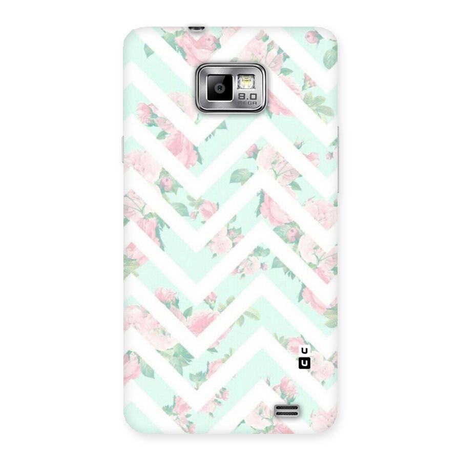 Pastel Floral Zig Zag Back Case for Galaxy S2